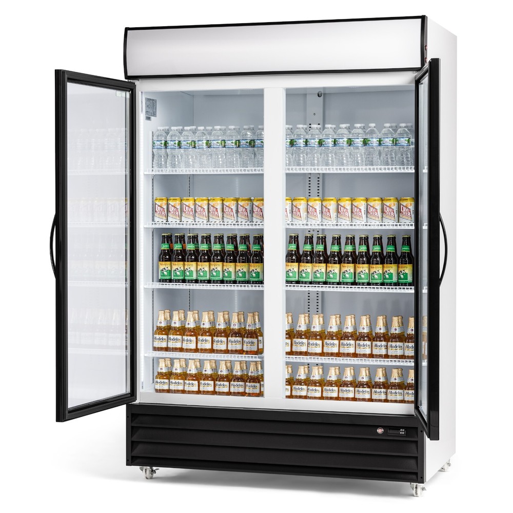 Procool CSD-1400 2 Door Display Beverage Cooler Merchandiser Refrigerator