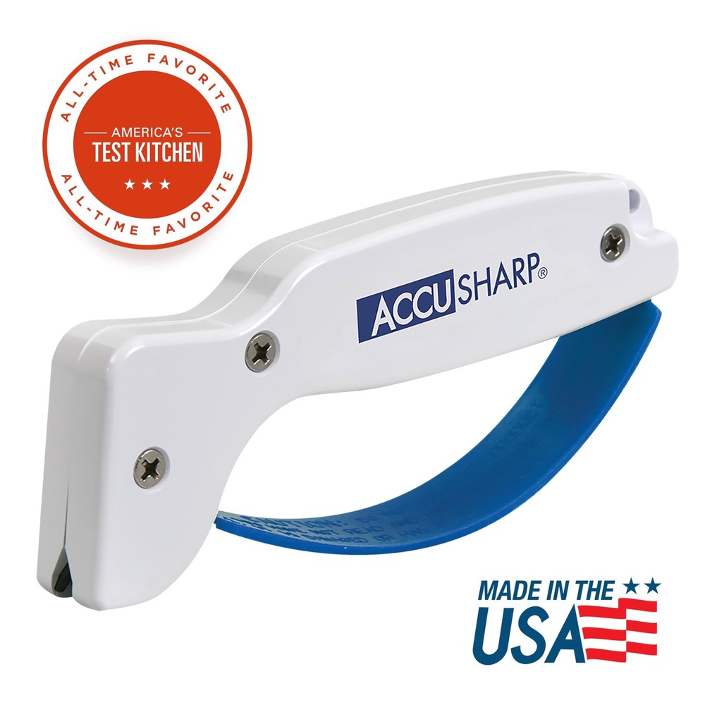 Knife Sharpener, Ergonomic Comfortable Handle, Compact & Easy to Use, Restore...