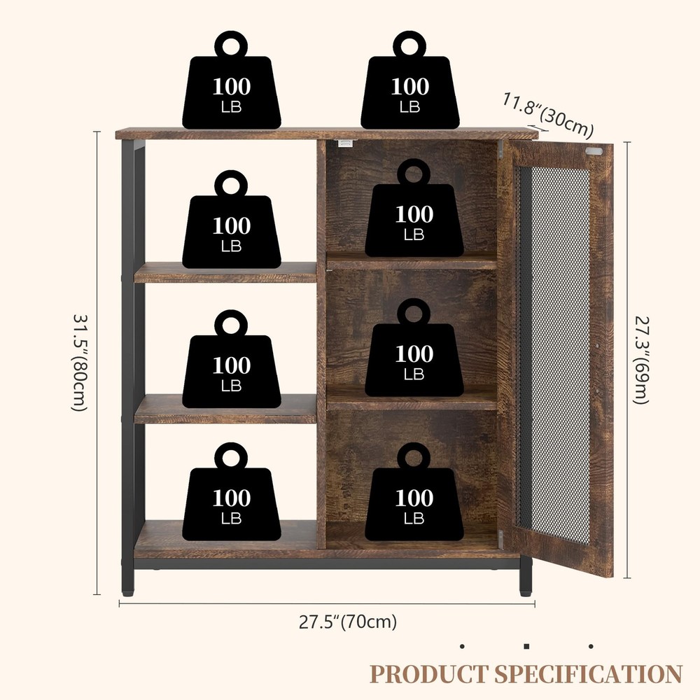 Mini Coffee Bar Cabinet with Storage, 27.5'' Small Kitchen Bar Table, Cute Co...