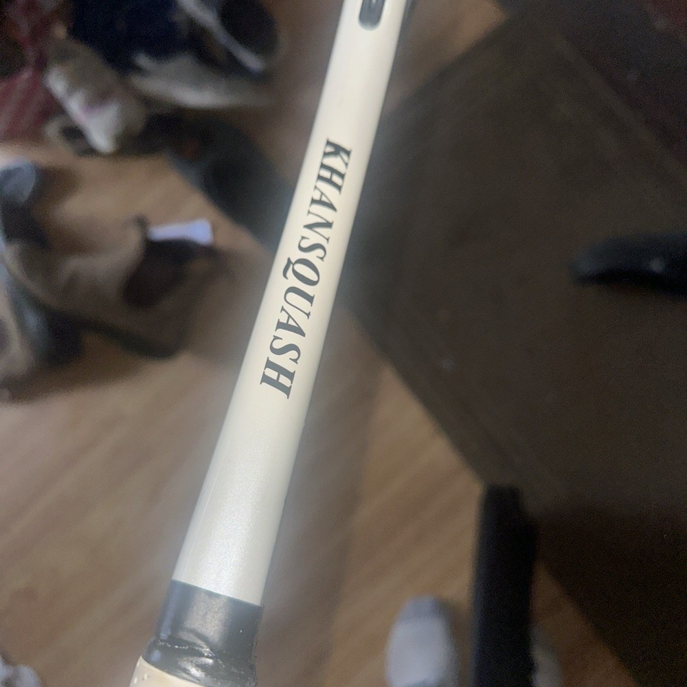 khan squash racquet with cover case