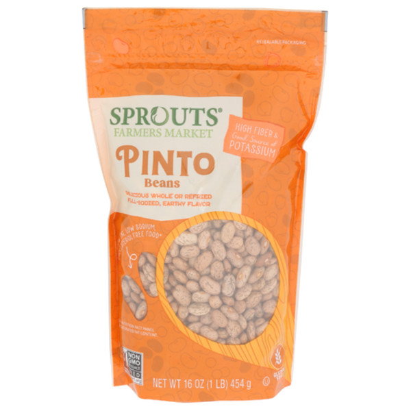 2 Pack - Sprouts Dry Pinto Beans 16 oz