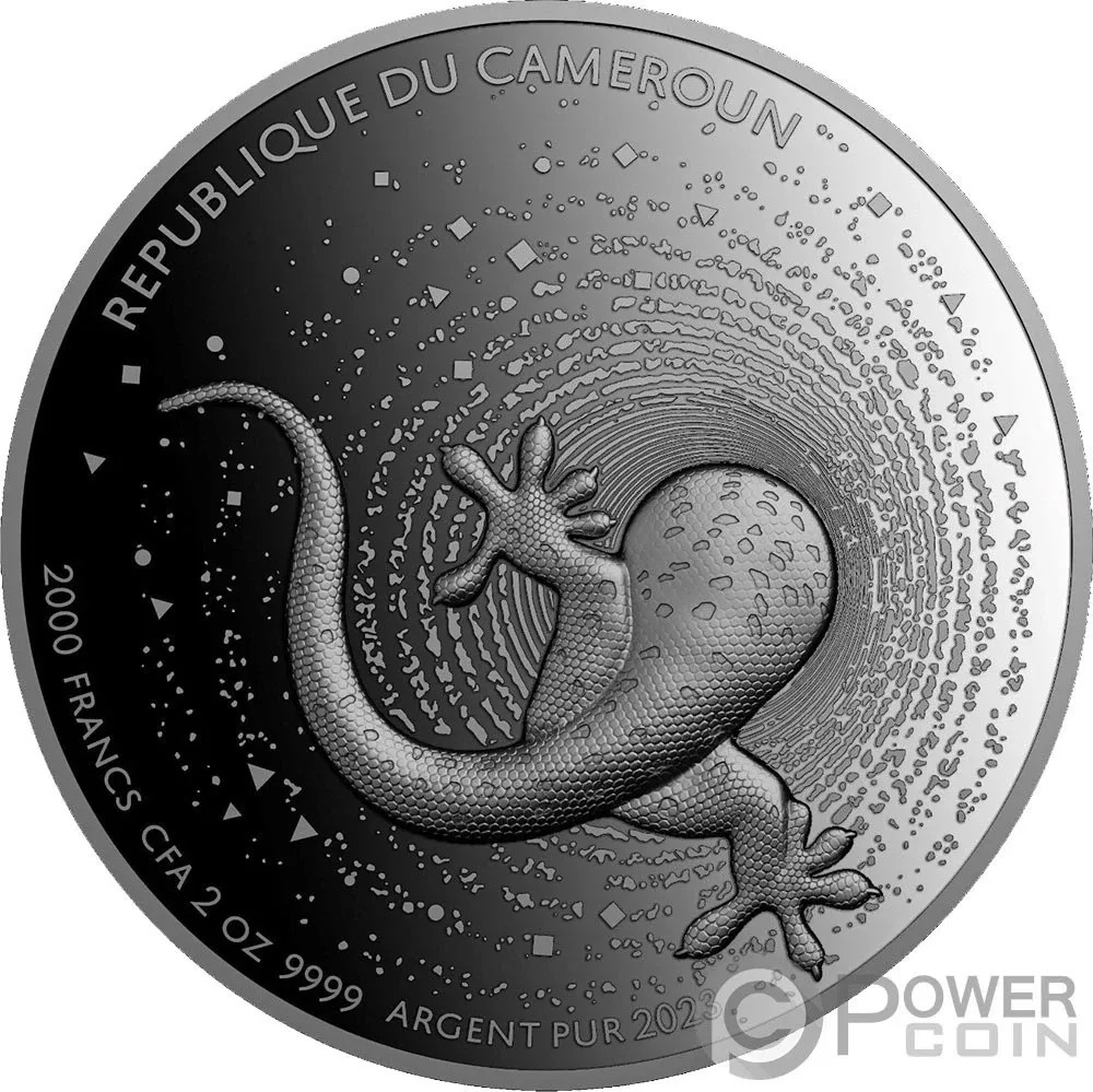 2023 Herpeton Gecko Proof 2 oz Silver Coin