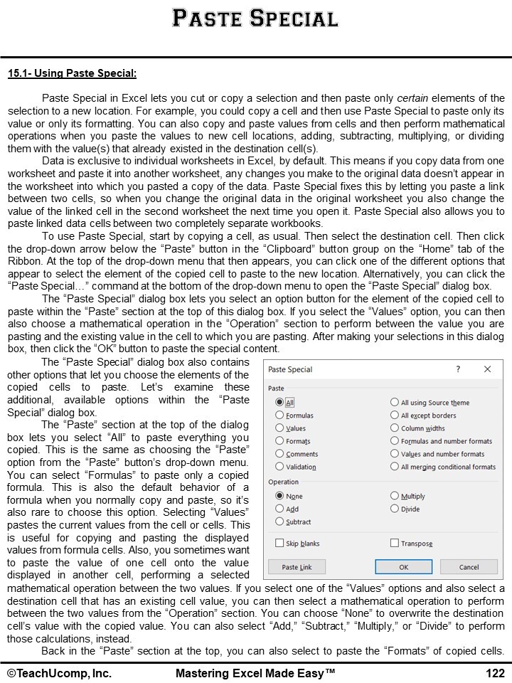 Learn EXCEL for Microsoft 365 DELUXE Training Tutorial Course & Reference Guide
