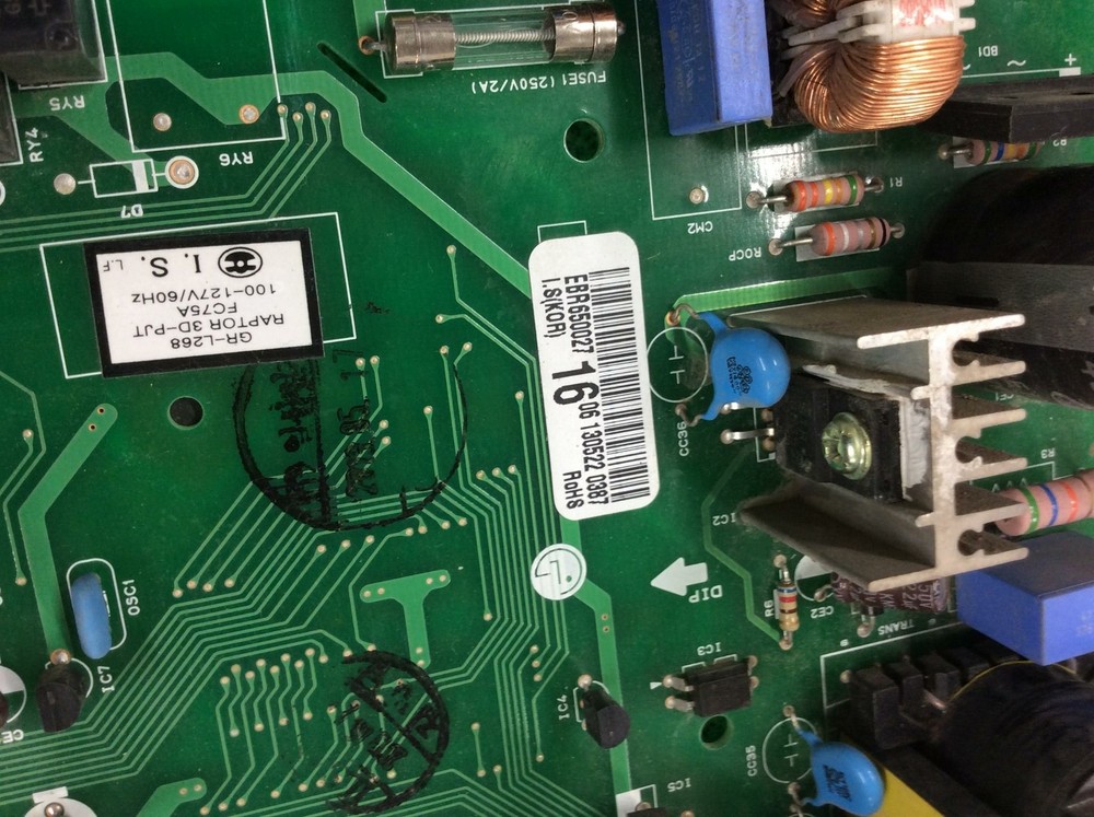 LG Refrigerator Control Board part# ebr65002716
