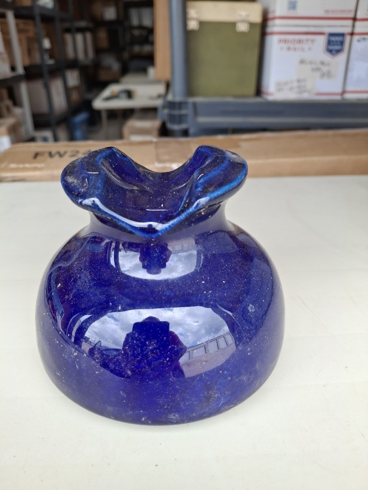 Colbalt Blue Porcelain Insulator