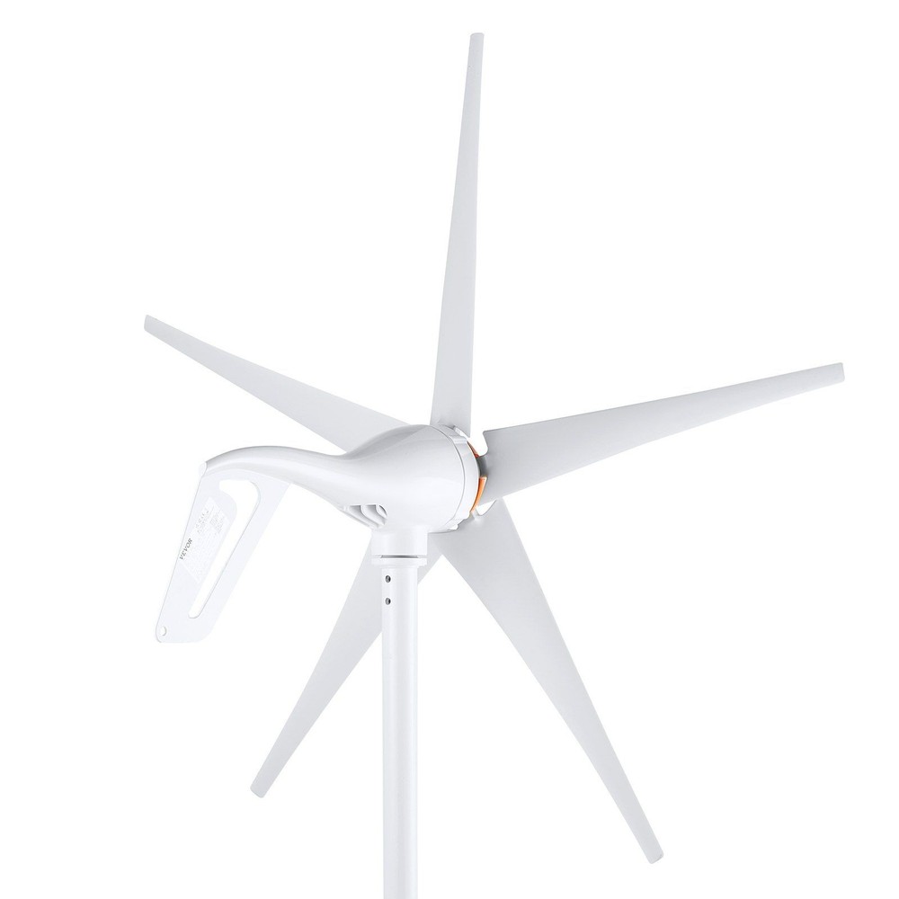 500W 12V Wind Power Kit, 5-Blade Design, MPPT Controller, Adjustable Windward