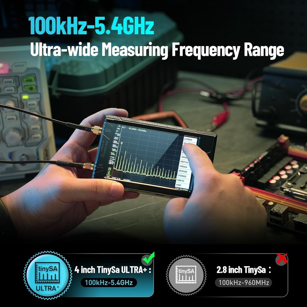Lightweight Frequency Analyzer with Quick Measurement Capabilities and 32GB Card
