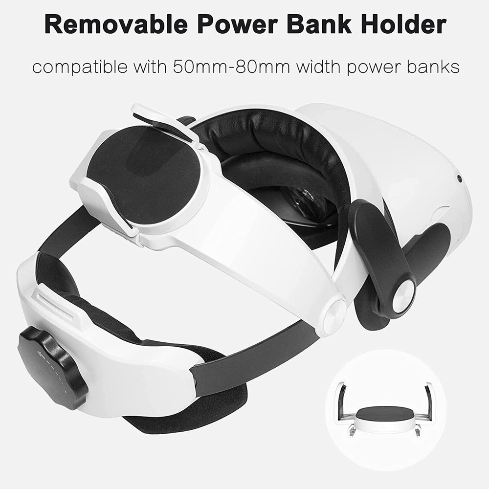 Unido VQ2 Ergonomic Head Strap for Oculus Quest 2 VR Adjustable Battery Bracket