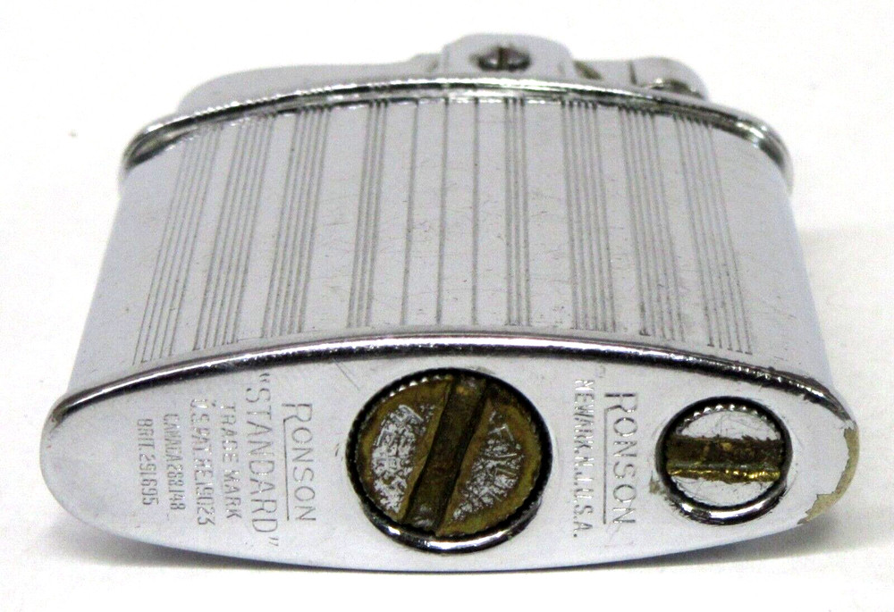 RONSON "STANDARD" Cigarette Lighter NO Monogram Art Deco used untested xx