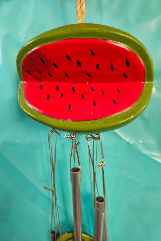 Watermelon Windchimes with Ceramic Watermelon Chimes