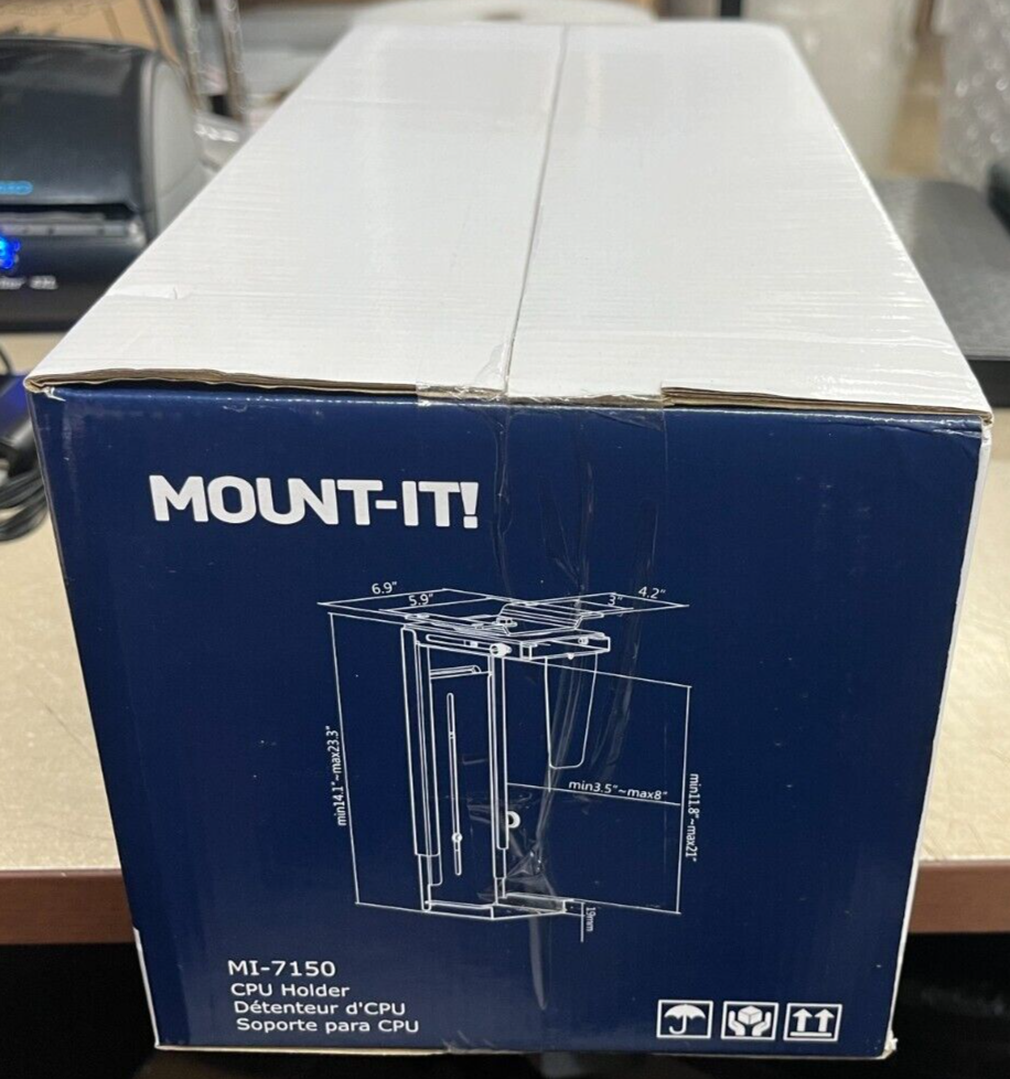 Mount-It MI-7150 CPU Under Desk Mount Computer Tower Holder