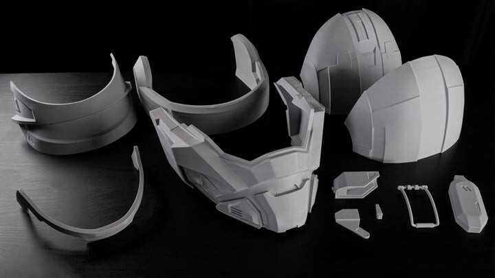 Raw DIY Helmet Accessory for Commando V3 Costume | Scale to Fit
