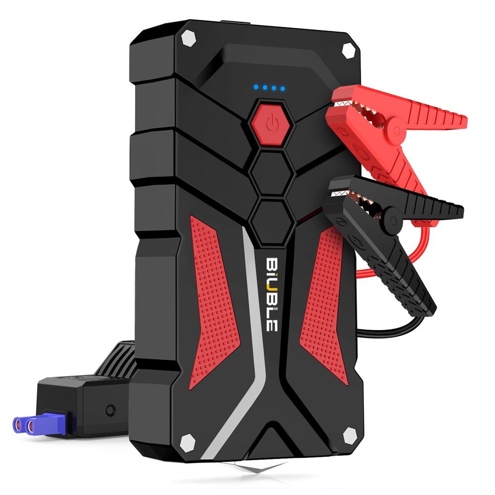 BIUBLE Jump Starter Car Auto Battery 5000A, Black and red