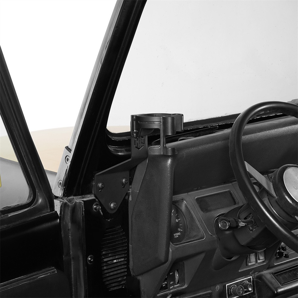 Fit 87-95 Jeep Wrangler YJ Multi-Function Drink Cup Holder Phone Mount Bracket