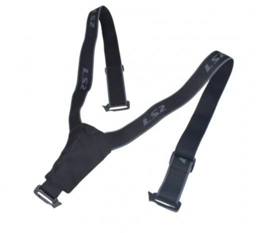 LS2 Elasticated Heavy Duty Clip Motorcycle Adjustable Braces black