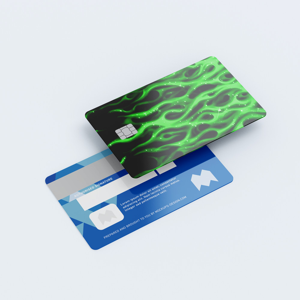 Midnight Flames Card Skin (GREEN)