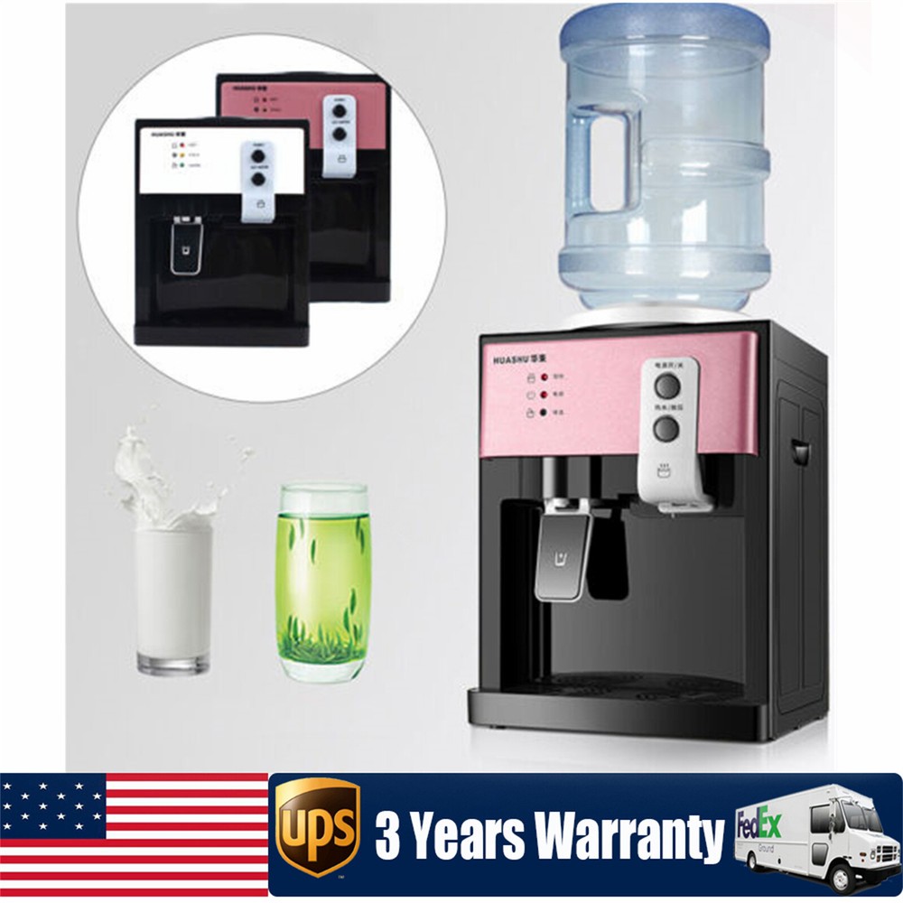 5 Gallon Top Loading Countertop Water Cooler Dispenser Warm &Hot&Cold Water!
