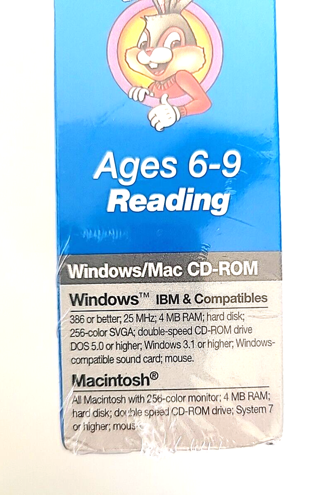 READER RABBIT 3 Deluxe Learning Company 1997 CD-ROM Video Game Windows Mac