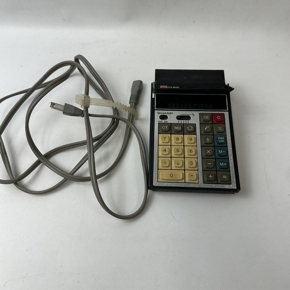 Sharp EL-1106S Elsi Mate Calculator Electronic Vintage Tested Works