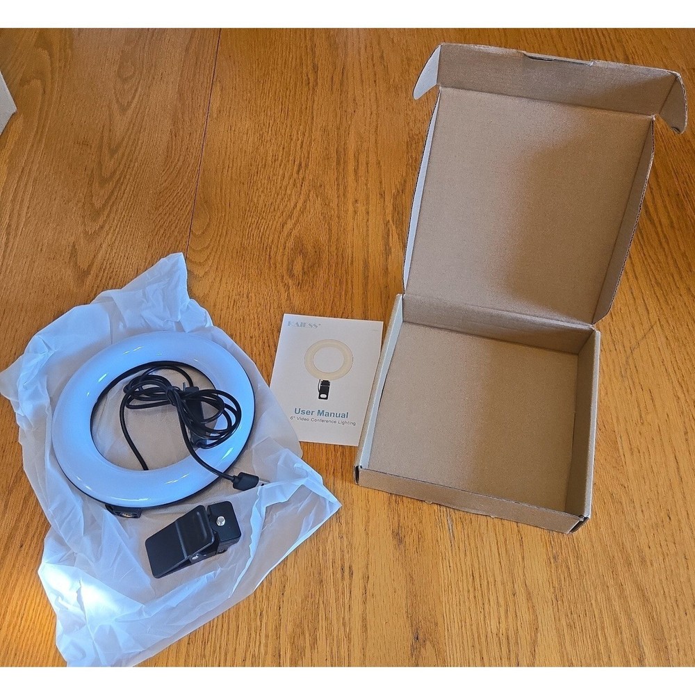 Kaiess 6 inch video conference lighting dimmable