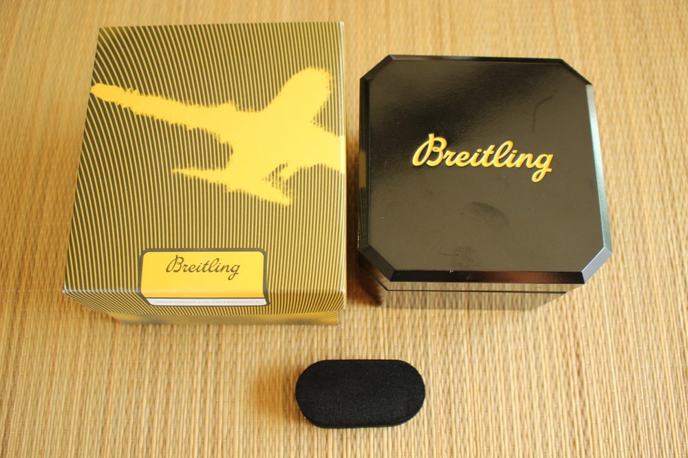 SHARP BREITLING OEM ALL MODELS WATCH DISPLAY PRESENTATION STORAGE BLACK BOX SET