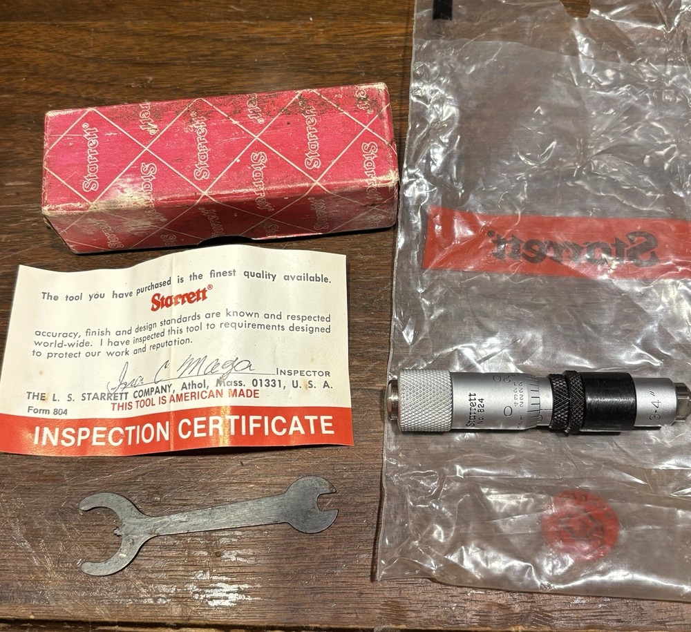 Starrett Inside Micrometer - 824A - 3" to 4"