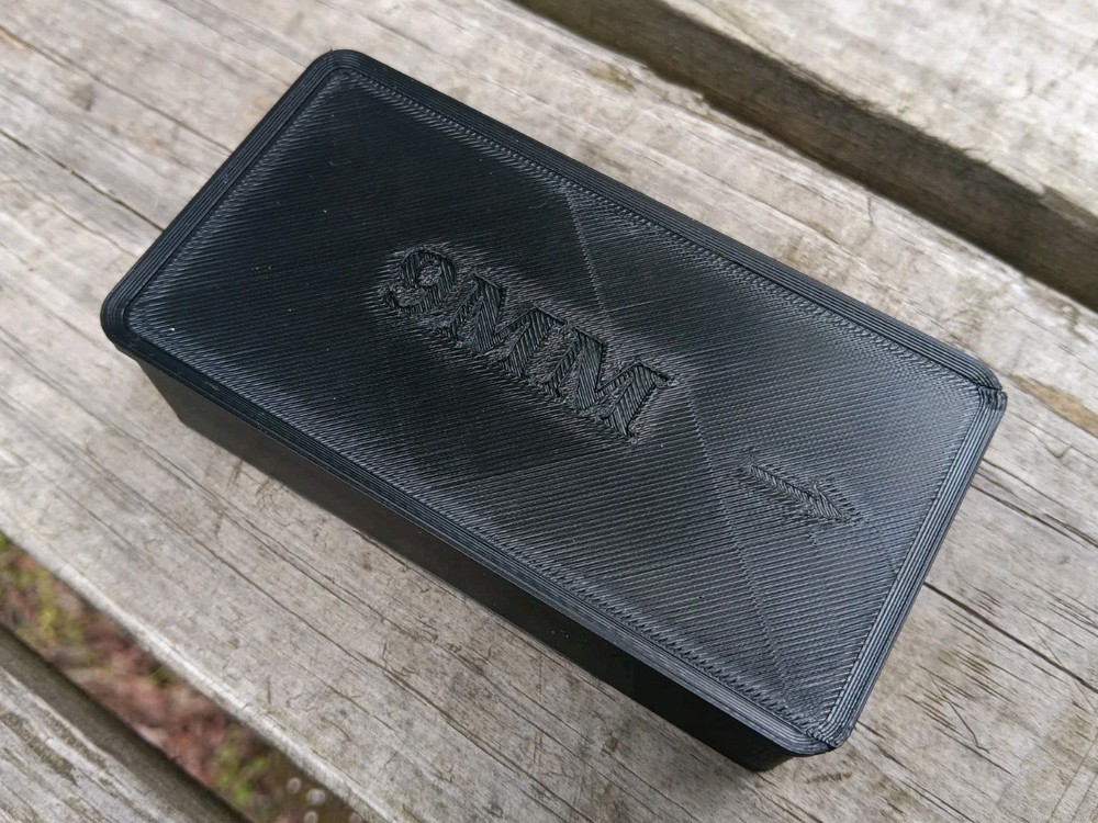 Stackable 9mm Ammo Storage Case - Holds 50 Rounds