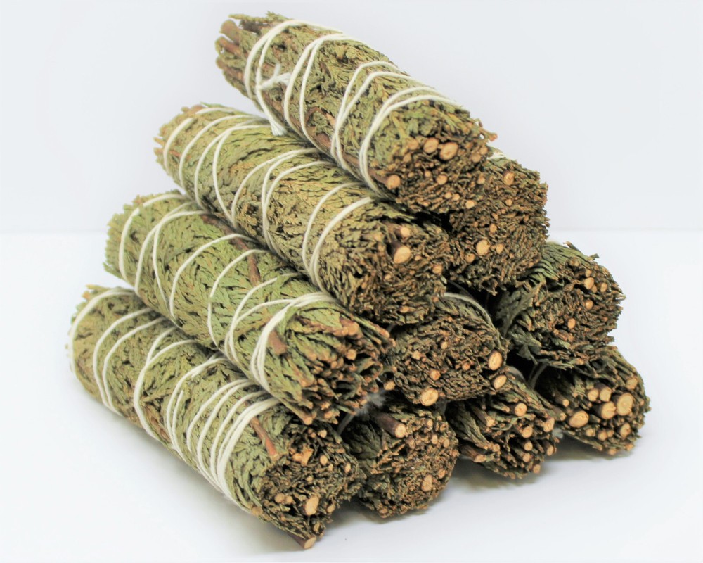 Cedar Sage Smudge: 5 Stick Value Pack! (Herb, House Cleansing Negativity Removal
