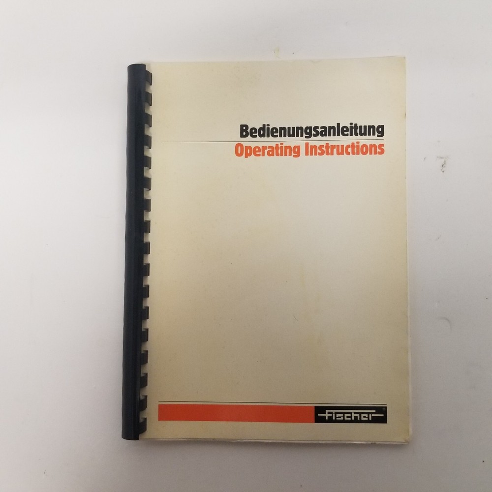 Fischer Technology Permascope MP0(S) Operating Instructions, 23 Pgs