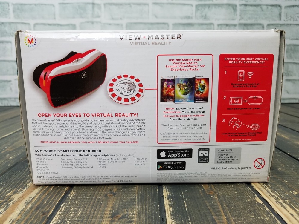 Mattel View-Master Virtual Reality VR Smartphone Headset with Original BOX