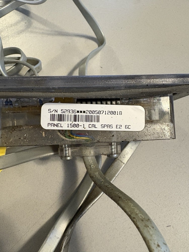 Cal Spas Control Panel, 52936, Panel 1500-1 Two Button, 200507120018 Working