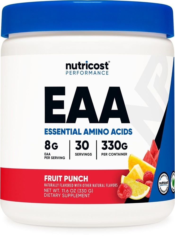 Nutricost EAA Powder 30 Servings (Fruit Punch) - Essential Amino Acids
