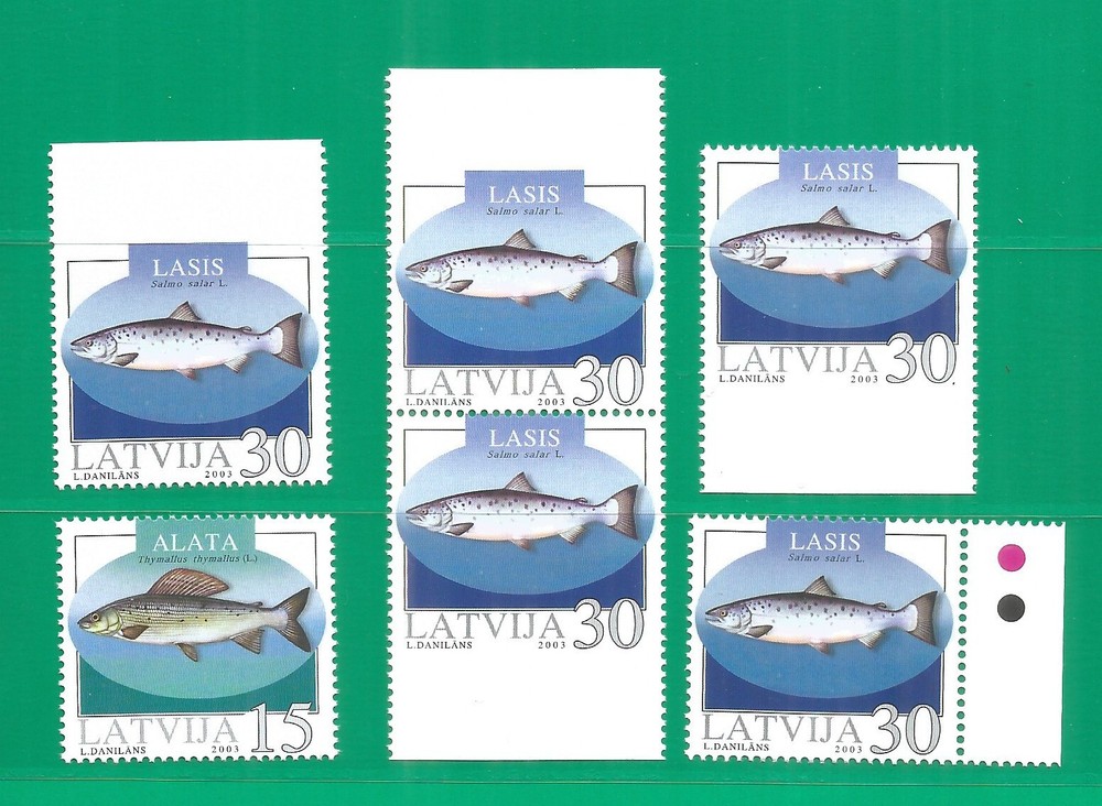 Latvia 2003 mint stamps MNH (**) fish