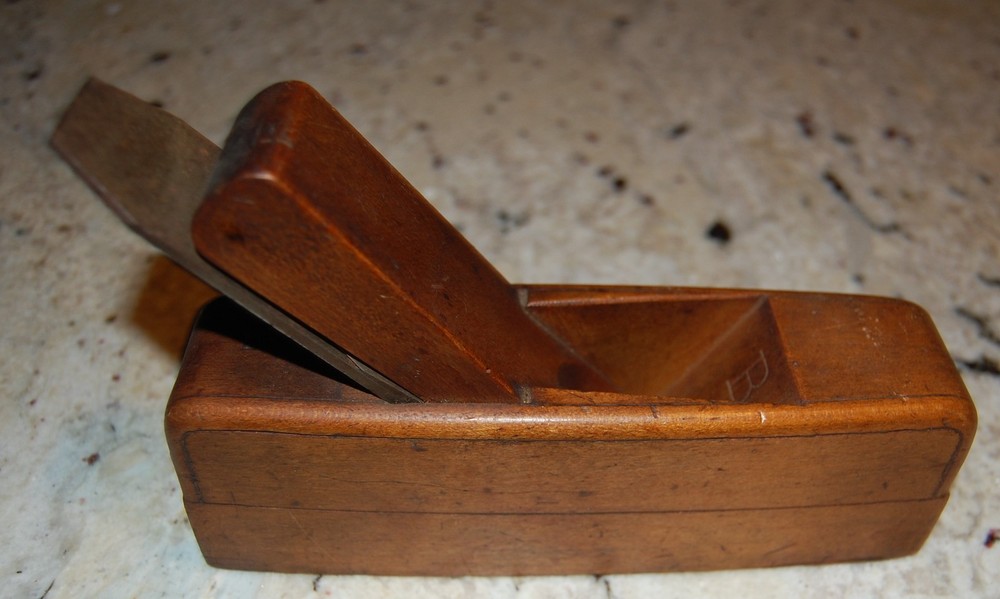B. R. Barton Wood Plane, flat keyed bottom , all wood construction