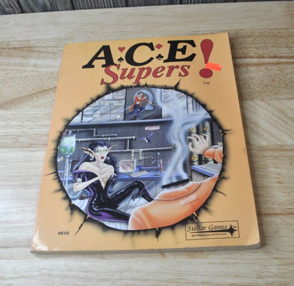 ACE Super-Agents Powers-Stellar Games Paperback Book *Pre-Owned*