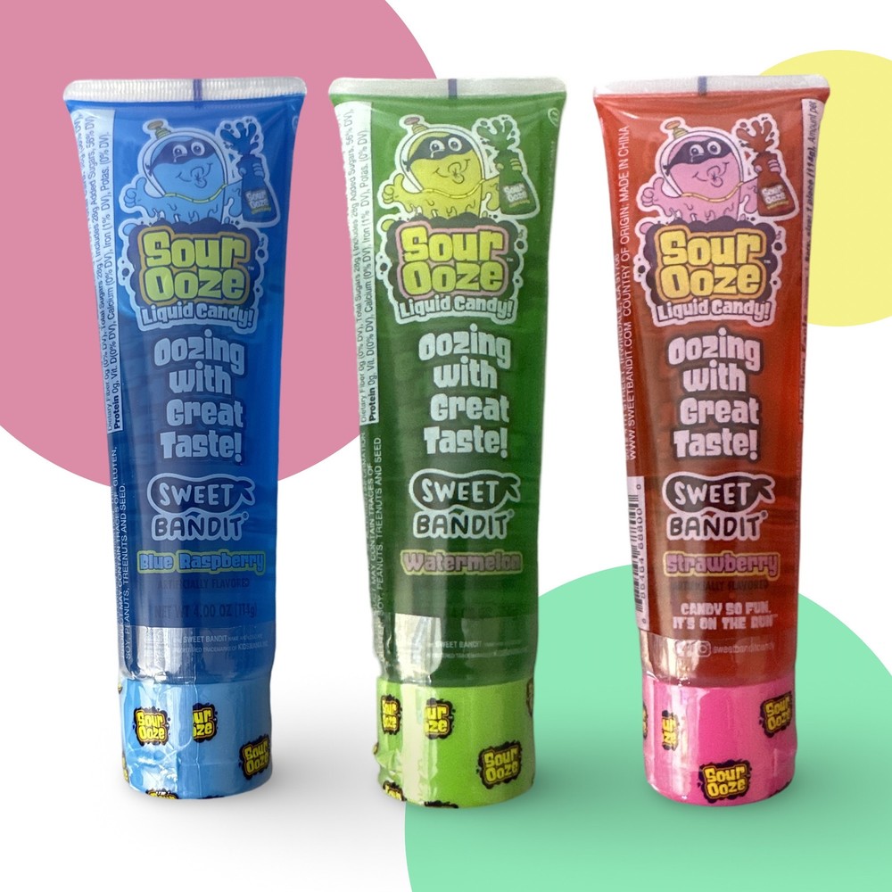 Sour Candy Full Size Sampler 8 Pack | Sour Ooze, Quick Blast, Bubble Jug, Pop R