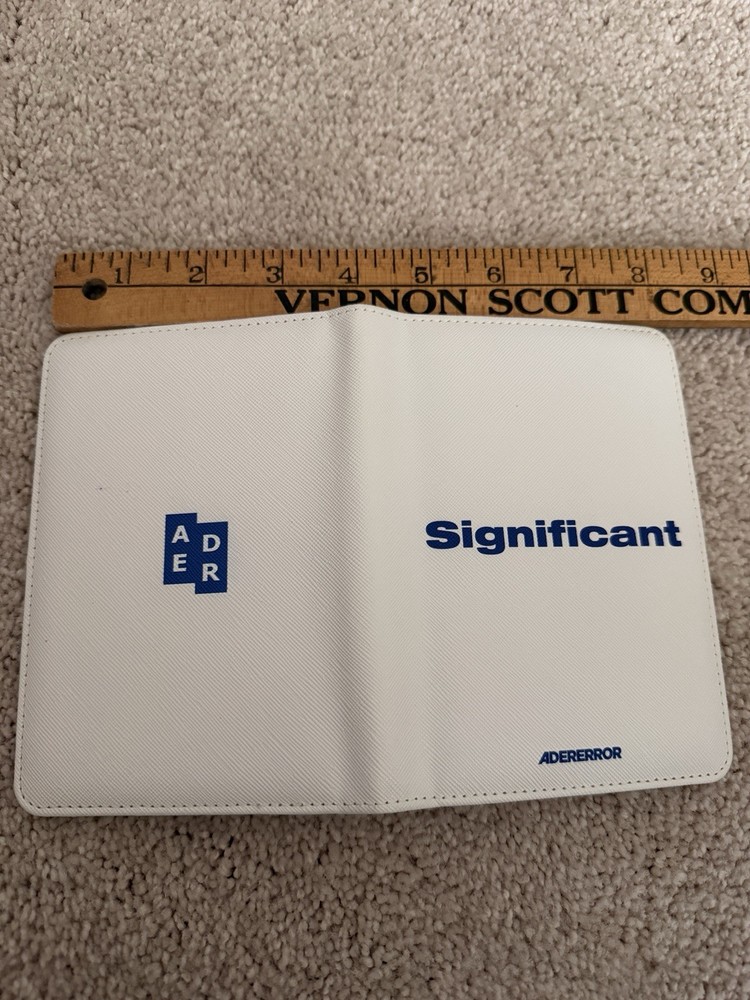 Ader Error Significant Passport Wallet White