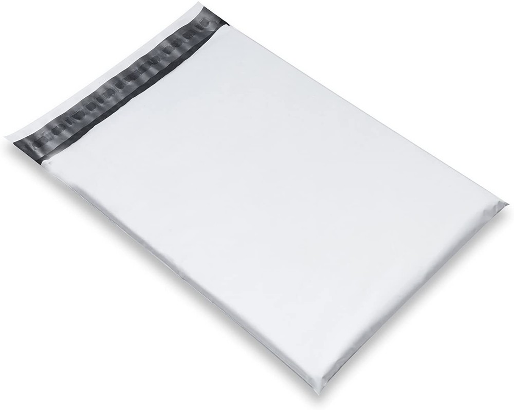 White Poly Shipping Mailers Self-Adhesive Waterproof Envelopes
