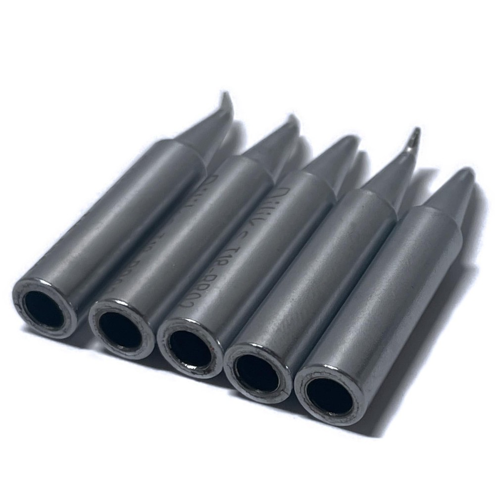 5-Pack Angled Soldering Iron Tips for HAKKO FX-888D FX-888 Models
