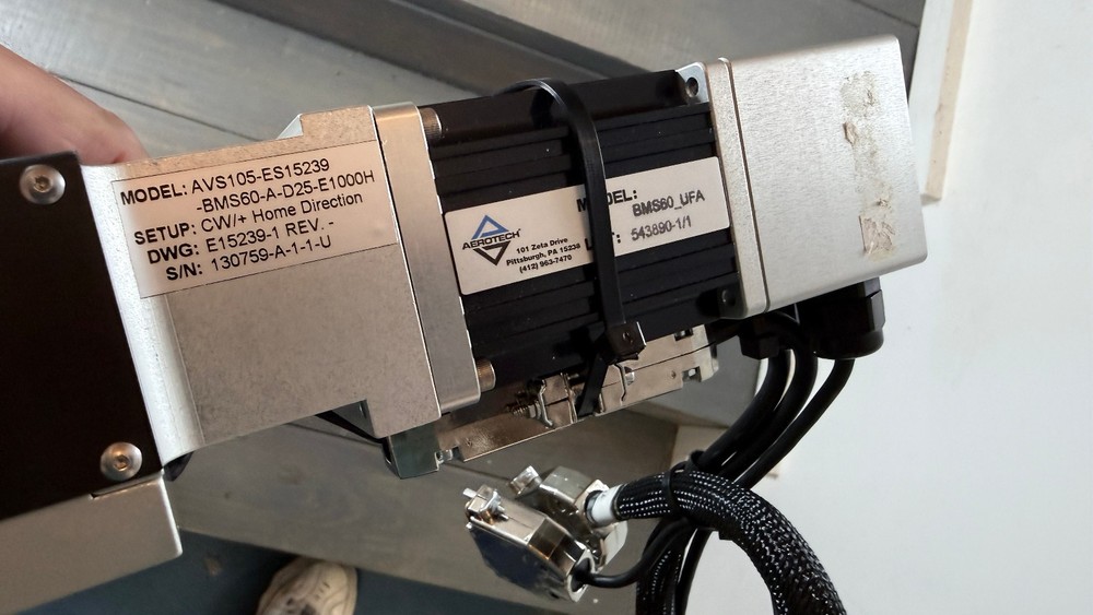 NEW Aerotech ATS105 linear translation stage w/ BMS60 servo motor & encoder