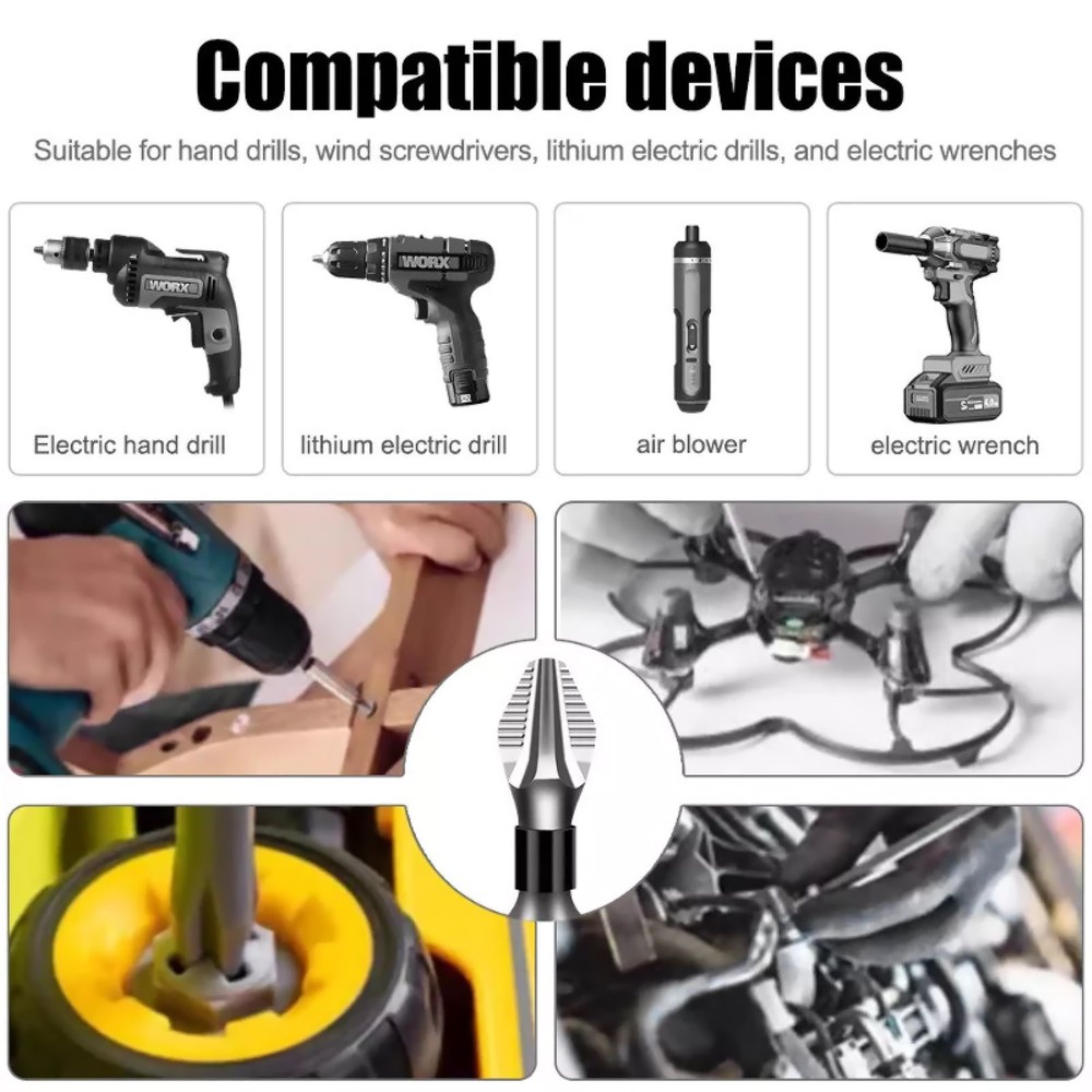 Screwdriver Drill Bit Strong Magnetic DIY Tool Support Anti-Slip Grip System