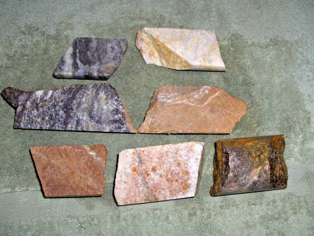 Split Drill Core Samples From Alaska Gold Mine 7 Pieces   #11
