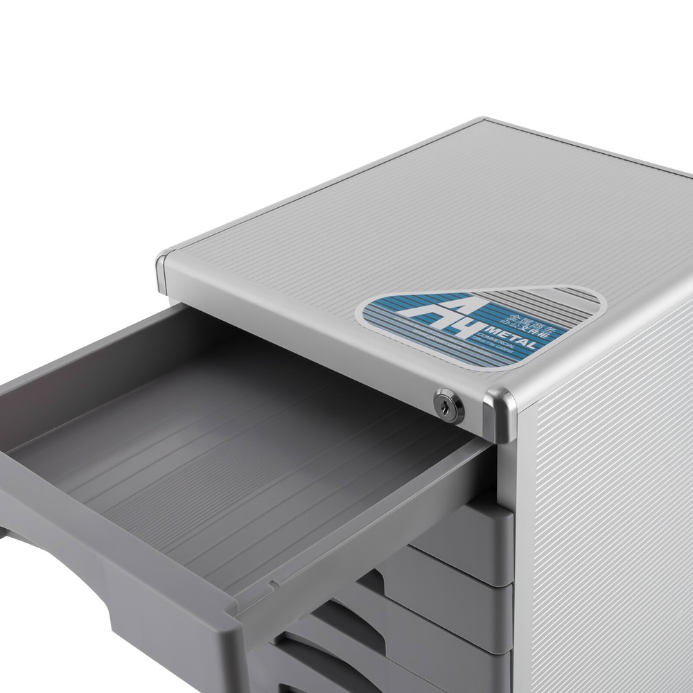 Rectangular Document Storage Box 7 Compartments Drawer Desktop File Organizer