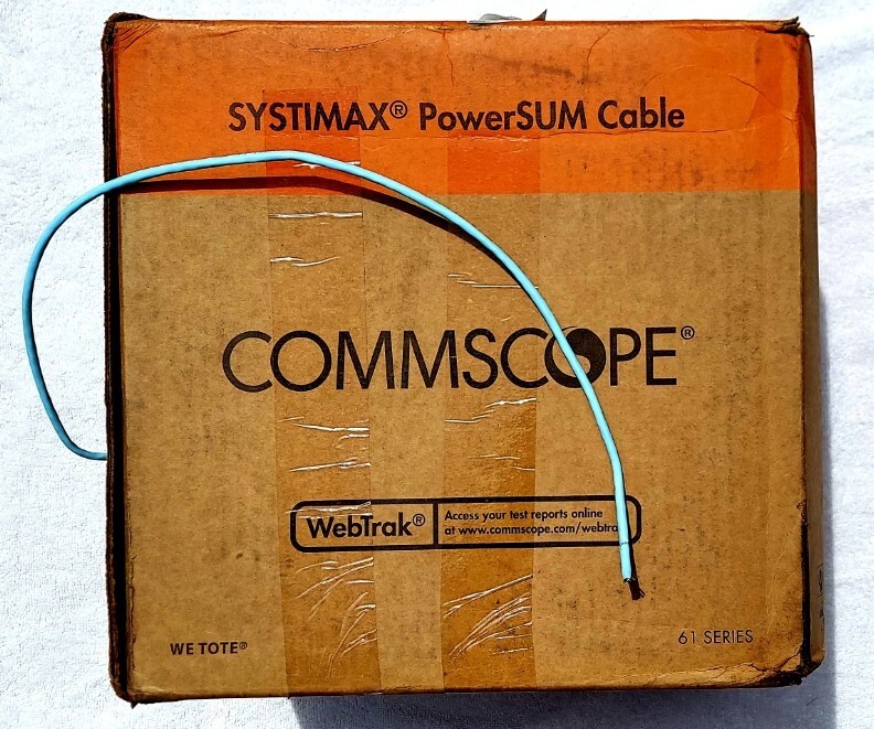 NEW! Commscope 1061C 4/24 U/UTP Systemax PowerSUM Communications Cable 346 ft