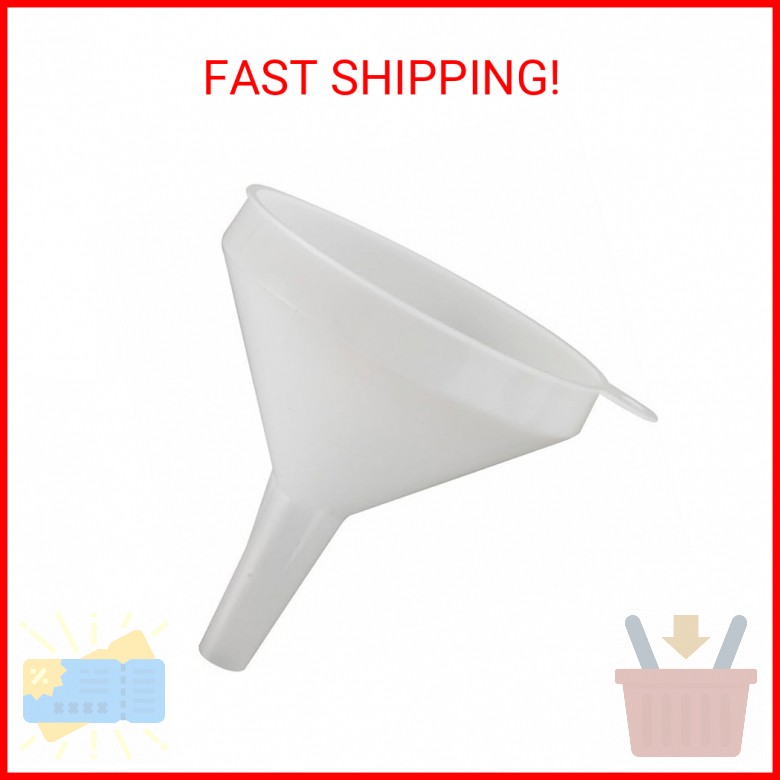 Winco 8oz Funnel, Plastic, 4-1/4"