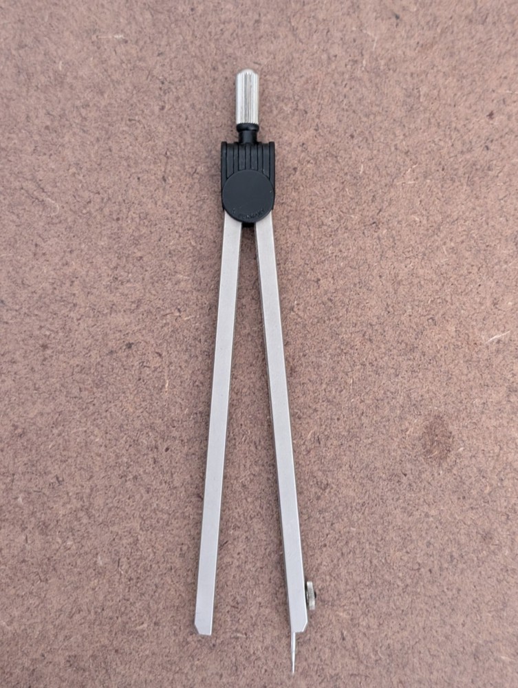 Weems & Plath Germany: 7" Matte Nickel Navigation Divider (Vintage)