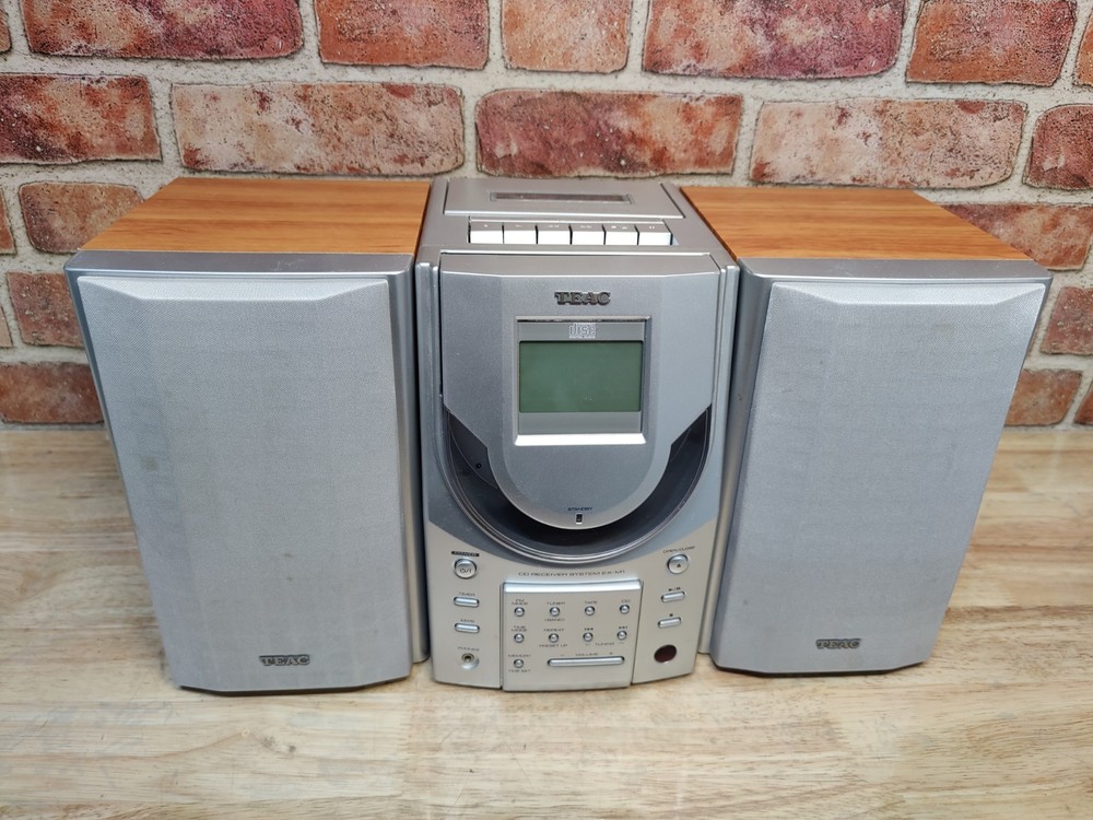 TEAC CD Receiver Cassette System EX-M1 w/Speakers NO REMOTE (READ)