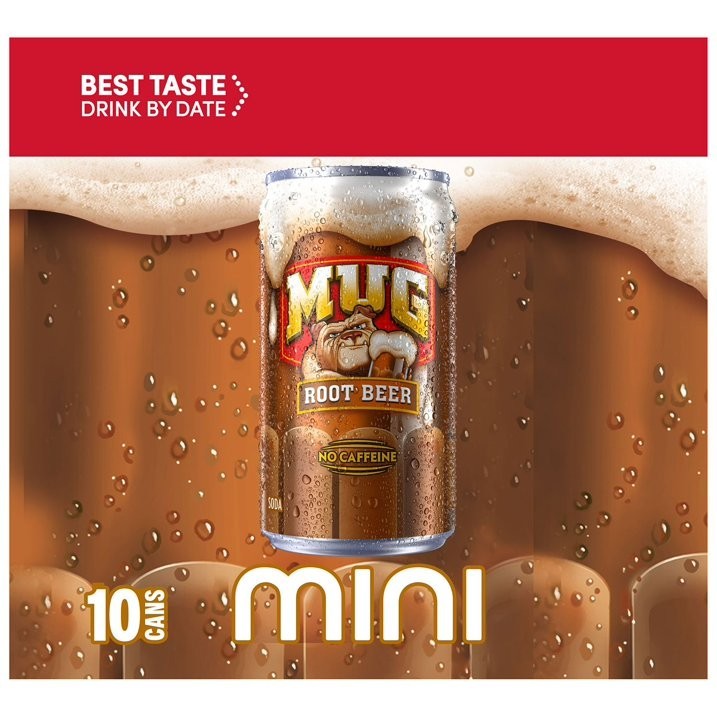 30 Packs - Mug Root Beer Mini Cans, 7.5 fl. Oz. Each Pack