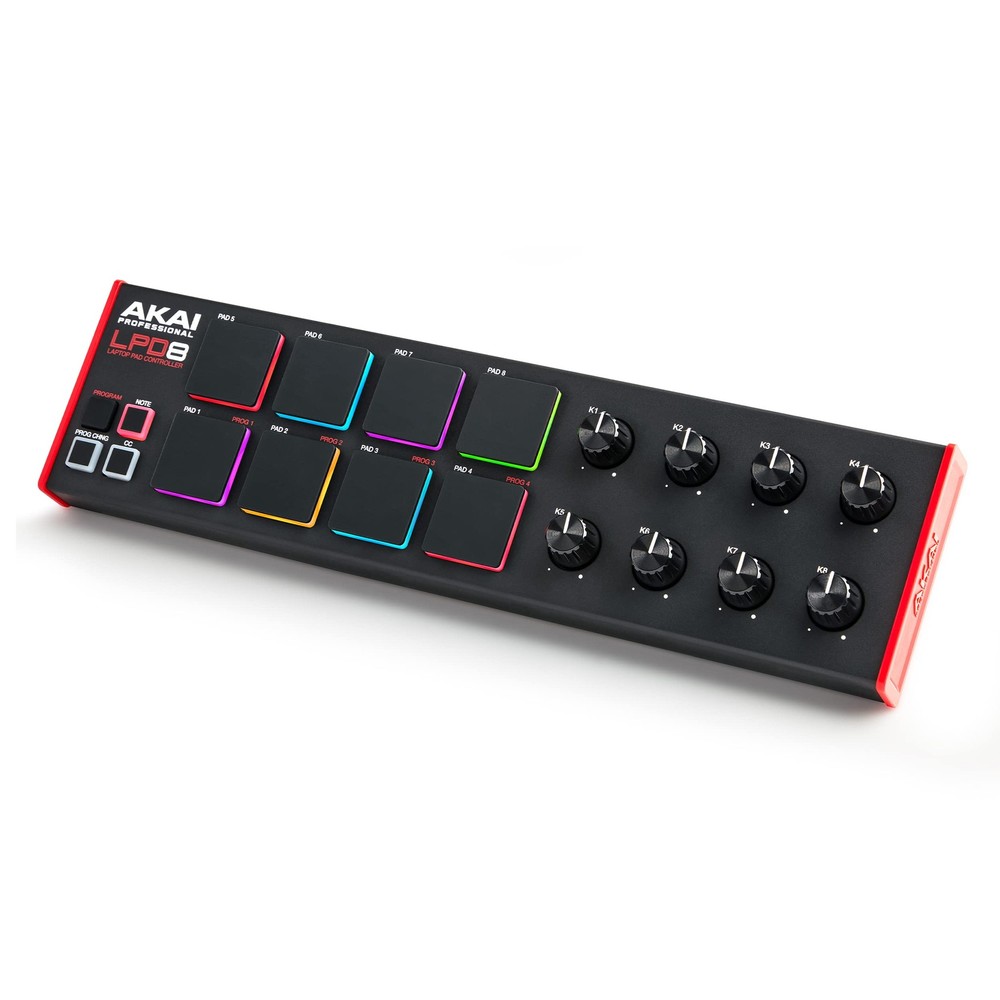 Akai Professional LPD8 - USB MIDI Controller with 8 Responsive Compact, Black