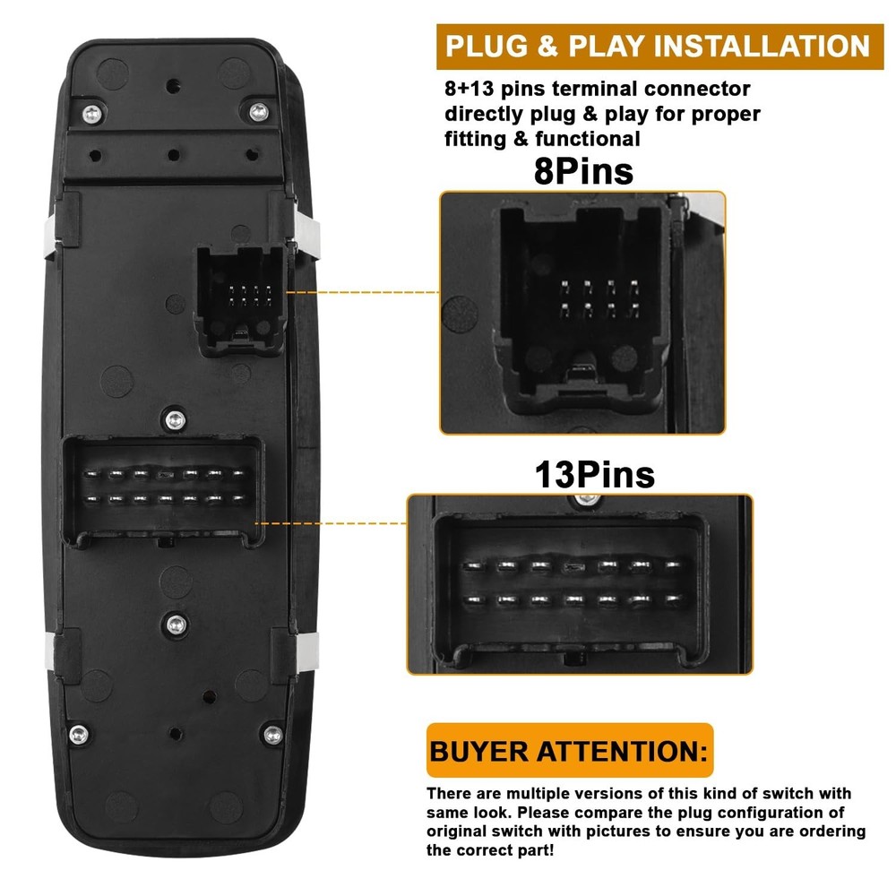 Left Driver Side Master Power Window Control Switch for Dodge Journey 2011 20...